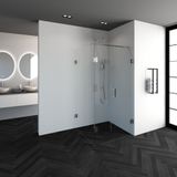 Topa Creative rechthoekige douchecabine 3-delig 140x100 Gunmetal