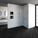 Tapo Creative inloopdouche met 30 zijwand 110 gunmetal