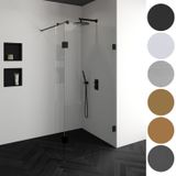 Tapo Creative inloopdouche met 30 zijwand 120 gunmetal