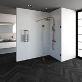 Tapo Creative inloopdouche met draaibare 30 zijwand 110 gunmetal