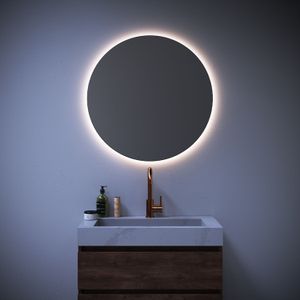 Spiegel sanitop rond eclipse 80 cm incl led verlichting dimbaar