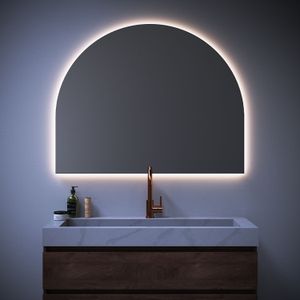 Spiegel Sanitop Halfrond Arch 120x95cm Incl LED Verlichting Dimbaar
