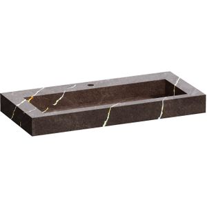 Brauer - Coral - Wastafel - Copper Brown - Artificial Marble - 1 Kraangat