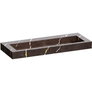 Brauer - Coral - Wastafel - Copper Brown - Artificial Marble - Rechthoekig