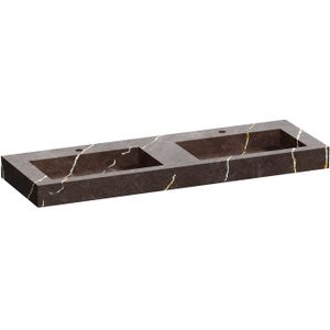 Wastafel topa artificial marble 140 copper brown (2 krgt.)
