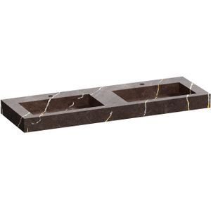 Wastafel topa artificial marble 140 copper brown