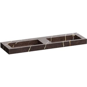 Wastafel topa artificial marble 160 copper brown