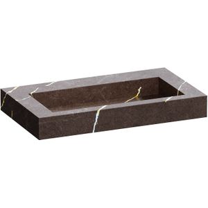 Wastafel topa artificial marble 80 copper brown