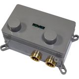 BRAUER gunmetal Edition - 3 functies - inbouwthermostaat - drukknoppen - in/afbouwdelen - gunmetal geborsteld PVD 5-GM-156