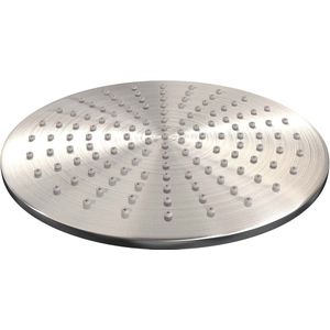 Thermostatische inbouw regendouche brauer carving edition met drukknoppen set 70 met 30 cm douchekop en gebogen muurarm en staaf 3-standen handdouche