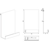 Brauer doucherek - 25x40cm - Chroom 5-CE-228