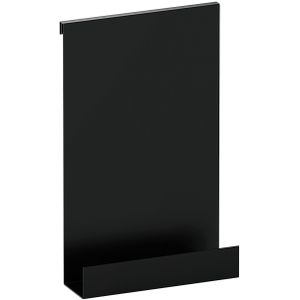 Brauer Black Edition doucherek hangend met glasklem mat zwart