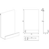 Brauer - Doucherek - Koper geborsteld - 25x40cm