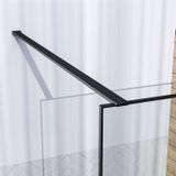 BRAUER Black Frame Inloopdouche helder glas met frame 120x200cm - mat zwart GS-ILMP1H120200S