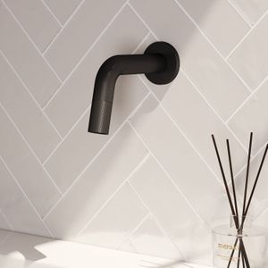 Inbouw fonteinkraan brauer black carving edition inkortbaar mat zwart
