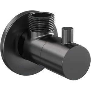 Hoekstopkraan brauer gunmetal edition compleet met slang gunmetal geborsteld pvd