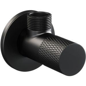 BRAUER Black Carving Hoekstopkraan - G1/2 - Zwart mat 5-S-318
