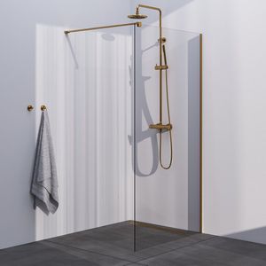 BRAUER Gold Season Inloopdouche - helder glas - 60x200cm - goud geborsteld GS-ISMP1H60200GG
