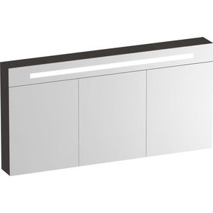 BRAUER - Promise Deluxe - Spiegelkast - Timber Anthracite - 140x70x15cm - Met Verlichting