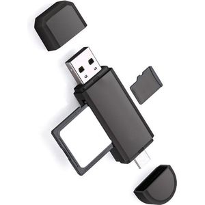SD Kaartlezer USB Type C / OTG Micro SD Card 5-in-1 Reader USB - Geschikt voor Telefoon, PC en Tablet