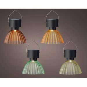 Lumineo - Solar Hanglampje - Kunststof - Ø8cm x 10cm
