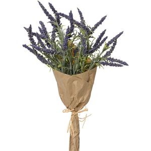 Kunstbloemen boeket lavendel - paars - 15 x 39 cm