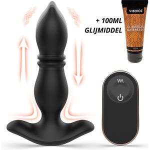 Viberoz Apex – Buttplug Voor Mannen en Vrouwen – Anaal Vibrator – Met Afstandsbediening - Prostaat Massage – Sex Toys Voor Koppels – Erotiek – USB Oplaadbaar – Met Glijmiddel