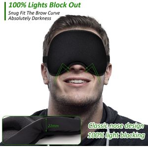 Slaap Masker - Oog Masker - Oogkapje - slaapmasker -3D Ergonomisch - 100% Verduisterend - Traagschuim -