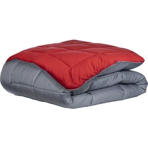 Zelesta - Easybed - Antraciet & Rood - Wasbaar Dekbed - Microvezel