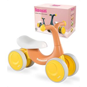 Bellettini® Loopfiets - Speelgoed 1 jaar t/m 3 jaar - Jongens en Meisjes - Voor binnen en buiten - Oranje