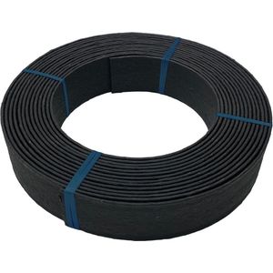ECO Edge Kantopsluiting Rol - Zwart - 1000 x 14 x 0,7 cm - 100% gerecycled kunststof