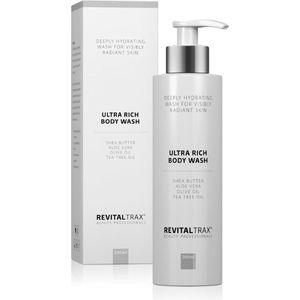 RevitalTrax® Ultra Rich Body Wash - Shea Butter - Aloe Vera - Olijfolie - Tea Tree - Douchegel - Reinigt - Kalmeert - Verzacht - Aromatische Geur - Alcoholvrij - Voor Vrouwen en Mannen
