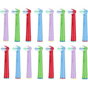 Cosity - 16x Universele Opzetborstels voor kids - Geschikt voor Oral-B en Braun - Brievenbusverpakking - Soft