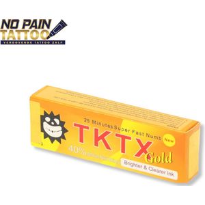TKTX - Gold - Tatoeage - tattoo - zalf -verdovende créme - Tattoo zonder pijn - Snelwerkend en Langdurig - 10 g