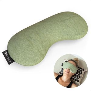 BrellaVio - Oogkussen - Groen - Yoga Oogmasker - Verzwaard - Gevuld met Lavendelbloemen en Lijnzaad