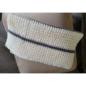 Baby Deken | Gehaakt | Handmade With Love | 100 % acryl | 60x75 cm | Cadeau | Beige | Creme