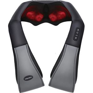 Lifeproducts - Shiatsu Massagekussen - Infrarood - Zwart