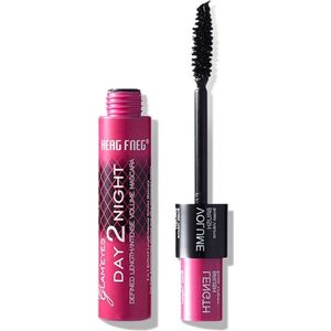 Hengfei Black Fiber Lash 4d Mascara - Verlenging Curling Dubbele Kop Groei Wimper Volume 3d Mascara Waterdicht Dikke Ogen Make-Up 30G