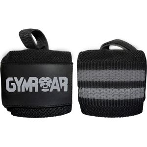 Gymroar Wrist Wraps - Polsbanden voor Fitness, Crossfit en Krachttraining - Polsbrace - Polsbandage - Polsbeschermer - Grijs