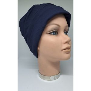 Chemo muts Hannah-chemo-alopecia-hoofdbedekking-muts