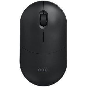 Aptiq Draadloze muis zwart - Bluetooth + USB (dual-modus) - neutraal - stil en nauwkeurig