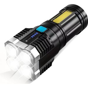 Apeiron LED Zaklamp - Oplaadbaar - Inzoombaar - Militaire Zaklamp - Waterdicht - USB Oplaadbaar