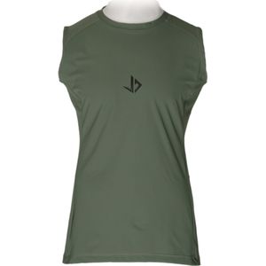 JUSS7 Sportswear - Tanktop Sport Shirt - Army Green - Gerecycled Materiaal