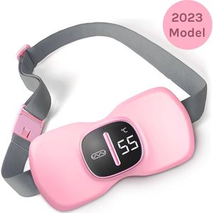 LUVIQ Menstruatie Warmteband L925- Menstruatie Pijnverlichting - Massagekussen - Massage Apparaat - 2500 MAH Batterij - Buik en Rug - 3 Warmtestanden - Roze