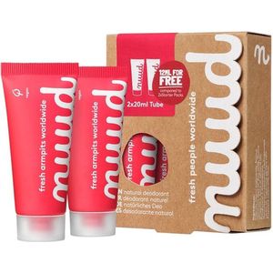 nuud - Smarter Pack - Crèmige Deo - Rood - Natuurlijk - 2x20 ml