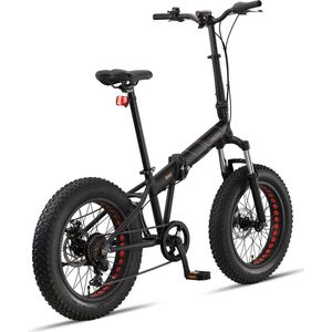 PACTO ONE FOLDING BIKE BLACK 6v VOUWFIETS PLOOIFIETS FATBIKE FIETS ALUMINIUM PHATBIKE