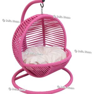 Bella Home Mini hangstoel kattenmand Simba - Roze / Crème