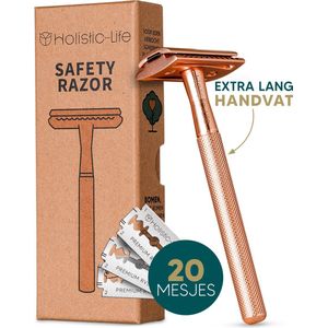 Holistic-Life - Safety Razor - Duurzaam - Recyclebaar - Geschikt voor Lichaam & Gezicht