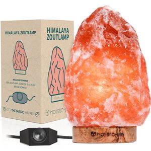 Dimbare Zoutlamp 2-3KG Himalayazout– Tafellamp – Sfeerlamp – Himalaya Zoutsteen Nachtlampje – Dimbaar – Incl. E-book – Cadeau