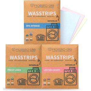 Holistic-Life - Wasstrips - Vegan - Ultra-geconcentreerd - Hypoallergene Reinigingskracht